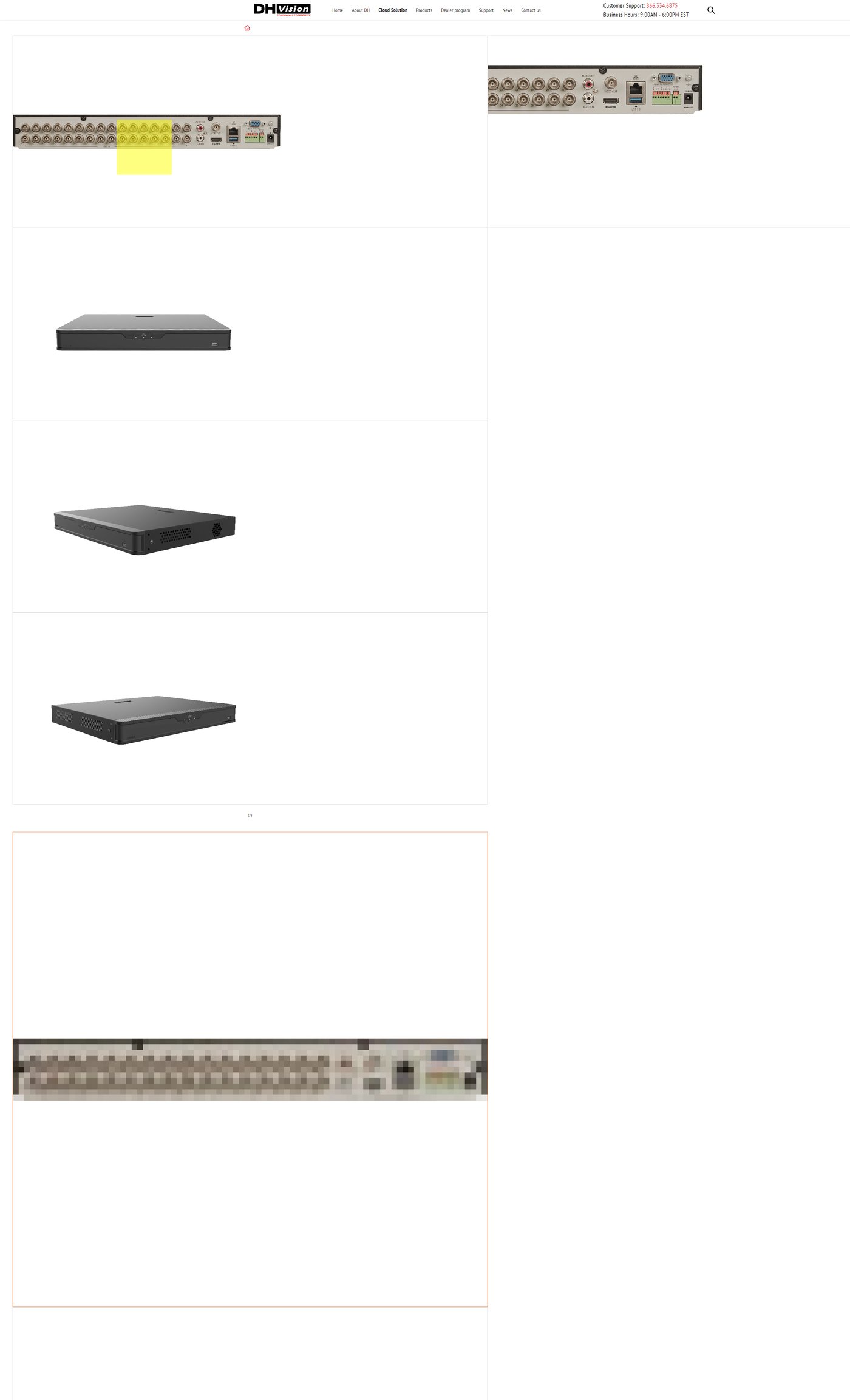 XVR302-32Q3 32CH 8MP Hybrid XVR – Back Panel Ports