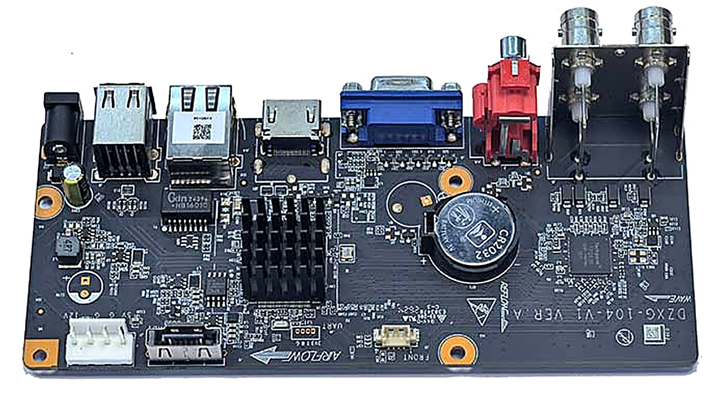 XVR301-04G 4CH Hybrid XVR Board – TVI/AHD/CVI/CVBS/IP 5MP PCB Board