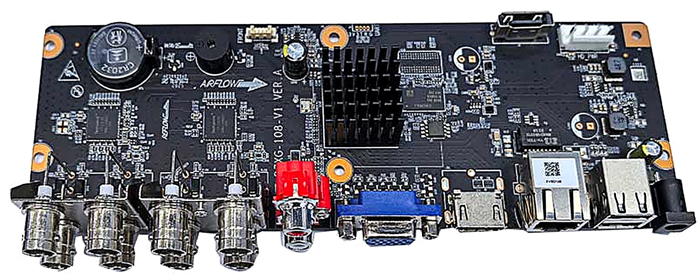 XVR301-08G 8CH Hybrid XVR Board – TVI/AHD/CVI/CVBS/IP 5MP PCB Board